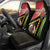 Happy Vanuatu Constitution Day Car Seat Cover Flag Style With Sand Drawing Pattern