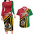 Happy Vanuatu Constitution Day Couples Matching Long Sleeve Bodycon Dress and Hawaiian Shirt Flag Style With Sand Drawing Pattern