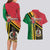 Happy Vanuatu Constitution Day Couples Matching Long Sleeve Bodycon Dress and Hawaiian Shirt Flag Style With Sand Drawing Pattern