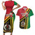 Happy Vanuatu Constitution Day Couples Matching Short Sleeve Bodycon Dress and Hawaiian Shirt Flag Style With Sand Drawing Pattern