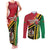 Happy Vanuatu Constitution Day Couples Matching Tank Maxi Dress and Long Sleeve Button Shirt Flag Style With Sand Drawing Pattern