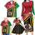 Happy Vanuatu Constitution Day Family Matching Long Sleeve Bodycon Dress and Hawaiian Shirt Flag Style With Sand Drawing Pattern