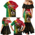 Happy Vanuatu Constitution Day Family Matching Mermaid Dress and Hawaiian Shirt Flag Style With Sand Drawing Pattern