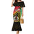 Happy Vanuatu Constitution Day Family Matching Mermaid Dress and Hawaiian Shirt Flag Style With Sand Drawing Pattern