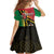 Happy Vanuatu Constitution Day Family Matching Off Shoulder Maxi Dress and Hawaiian Shirt Flag Style With Sand Drawing Pattern