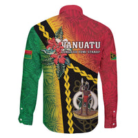 Happy Vanuatu Constitution Day Family Matching Puletasi and Hawaiian Shirt Flag Style With Sand Drawing Pattern LT05 - Polynesian Pride