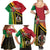 Happy Vanuatu Constitution Day Family Matching Summer Maxi Dress and Hawaiian Shirt Flag Style With Sand Drawing Pattern