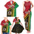 Happy Vanuatu Constitution Day Family Matching Tank Maxi Dress and Hawaiian Shirt Flag Style With Sand Drawing Pattern