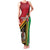 Happy Vanuatu Constitution Day Family Matching Tank Maxi Dress and Hawaiian Shirt Flag Style With Sand Drawing Pattern