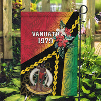 Happy Vanuatu Constitution Day Garden Flag Flag Style With Sand Drawing Pattern LT05 Garden Flag Red - Polynesian Pride