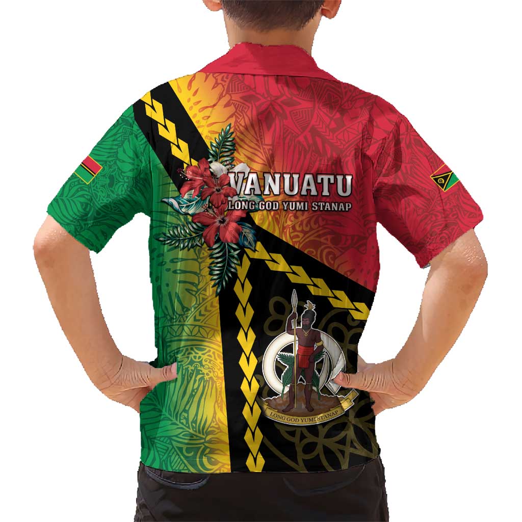 Happy Vanuatu Constitution Day Hawaiian Shirt Flag Style With Sand Drawing Pattern LT05 - Polynesian Pride