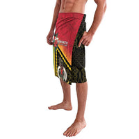 Happy Vanuatu Constitution Day Lavalava Flag Style With Sand Drawing Pattern LT05 - Polynesian Pride