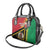 Happy Vanuatu Constitution Day Shoulder Handbag Flag Style With Sand Drawing Pattern