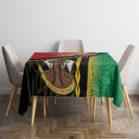 Happy Vanuatu Constitution Day Tablecloth Flag Style With Sand Drawing Pattern LT05 - Polynesian Pride
