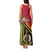 Happy Vanuatu Constitution Day Tank Maxi Dress Flag Style With Sand Drawing Pattern