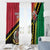 Happy Vanuatu Constitution Day Window Curtain Flag Style With Sand Drawing Pattern