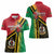 Happy Vanuatu Constitution Day Women Polo Shirt Flag Style With Sand Drawing Pattern