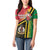 Happy Vanuatu Constitution Day Women Polo Shirt Flag Style With Sand Drawing Pattern