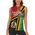 Happy Vanuatu Constitution Day Women Sleeveless Polo Shirt Flag Style With Sand Drawing Pattern