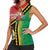 Happy Vanuatu Constitution Day Women Sleeveless Polo Shirt Flag Style With Sand Drawing Pattern