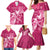 Breast Cancer Awareness Family Matching Mermaid Dress and Hawaiian Shirt Ribbon Polynesian Pattern Pink Version LT05 - Polynesian Pride