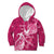 Breast Cancer Awareness Kid Hoodie Ribbon Polynesian Pattern Pink Version LT05 Pink - Polynesian Pride