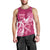 Breast Cancer Awareness Men Tank Top Ribbon Polynesian Pattern Pink Version LT05 - Polynesian Pride