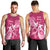 Breast Cancer Awareness Men Tank Top Ribbon Polynesian Pattern Pink Version LT05 - Polynesian Pride