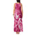 Breast Cancer Awareness Tank Maxi Dress Ribbon Polynesian Pattern Pink Version LT05 - Polynesian Pride