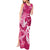 Breast Cancer Awareness Tank Maxi Dress Ribbon Polynesian Pattern Pink Version LT05 - Polynesian Pride