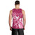 Personalized Breast Cancer Awareness Men Tank Top Ribbon Polynesian Pattern Pink Version LT05 - Polynesian Pride