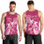 Personalized Breast Cancer Awareness Men Tank Top Ribbon Polynesian Pattern Pink Version LT05 - Polynesian Pride