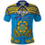 Personalized Tuvalu Independence Day Polo Shirt Coat Of Arms With Polynesian Dolphin Tattoo LT05 Blue - Polynesian Pride