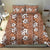 Hawaii Vintage Brown Hibiscus Tapa Pattern Bedding Set