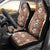 Hawaii Vintage Brown Hibiscus Tapa Pattern Car Seat Cover