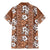 Hawaii Vintage Brown Hibiscus Tapa Pattern Family Matching Mermaid Dress and Hawaiian Shirt