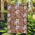 Hawaii Vintage Brown Hibiscus Tapa Pattern Garden Flag