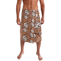 Hawaii Vintage Brown Hibiscus Tapa Pattern Lavalava LT05 Brown - Polynesian Pride