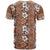 Hawaii Vintage Brown Hibiscus Tapa Pattern T Shirt