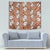 Hawaii Vintage Brown Hibiscus Tapa Pattern Tapestry