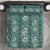 Hawaii Vintage Green Hibiscus Tapa Pattern Bedding Set