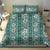 Hawaii Vintage Green Hibiscus Tapa Pattern Bedding Set