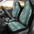 Hawaii Vintage Green Hibiscus Tapa Pattern Car Seat Cover