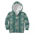 Hawaii Vintage Green Hibiscus Tapa Pattern Kid Hoodie