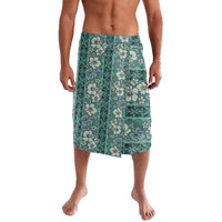 Hawaii Vintage Green Hibiscus Tapa Pattern Lavalava LT05 Green - Polynesian Pride