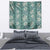 Hawaii Vintage Green Hibiscus Tapa Pattern Tapestry