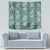 Hawaii Vintage Green Hibiscus Tapa Pattern Tapestry