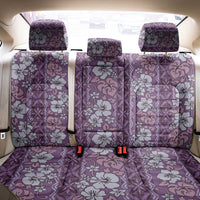 Hawaii Vintage Violet Hibiscus Tapa Pattern Back Car Seat Cover