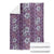 Hawaii Vintage Violet Hibiscus Tapa Pattern Blanket