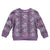 Hawaii Vintage Violet Hibiscus Tapa Pattern Kid Ugly Christmas Sweater